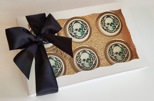Halloween Oreos® Damask Skull Edible Image Gift Box