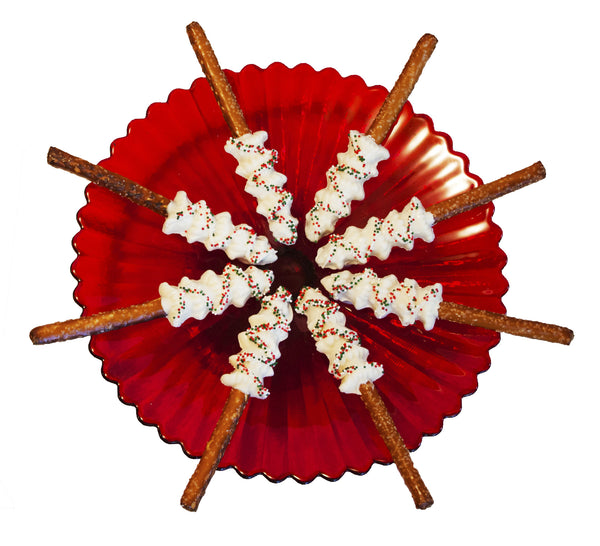 Good Little Gifts ~ White Chocolate Christmas Tree Pretzel Rods